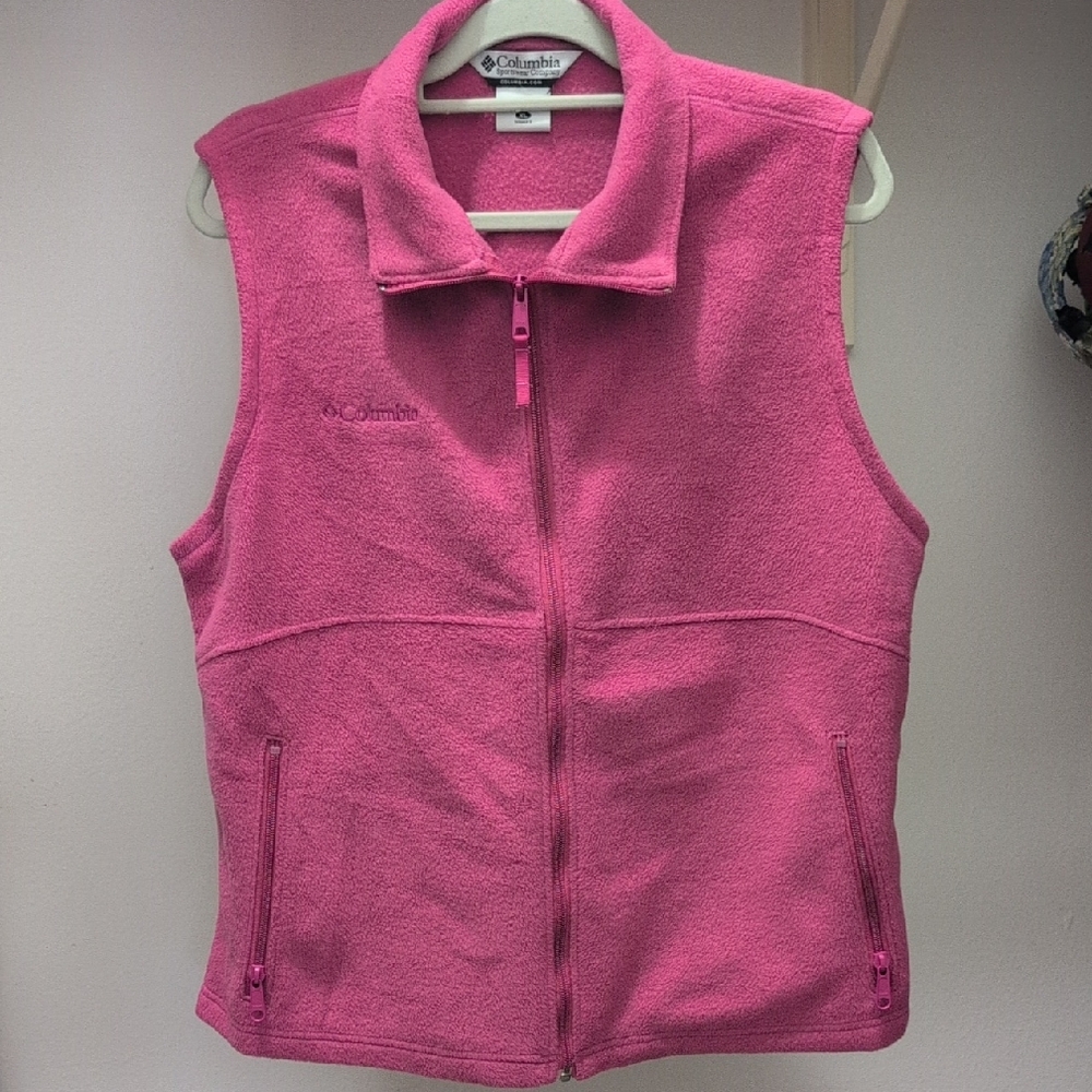 Columbia Women's Vibrant Pink Fleece Vest